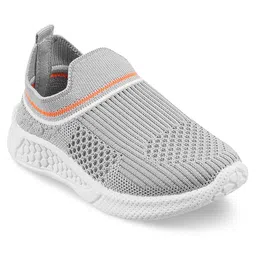 Jazzy Juniors Colour Blocked Slip On Sneakers - Grey image 3
