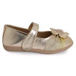 mine sole Minesole Bow Embellished  Ballerinas - Gold image 5