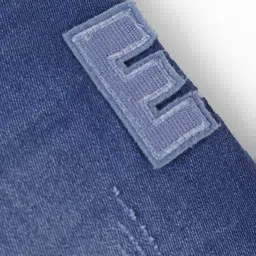 mark & mia Kookie Kids Knee Length Shorts With Patch Applique Detailing - Blue image 4