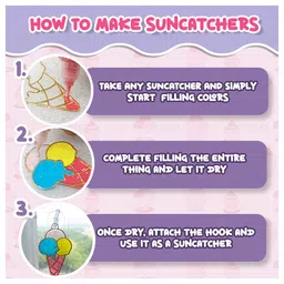 Wembley Toys 2 in 1 Window & Sticky Art Kit 20 Pieces Educational Kit - Dessert image 4