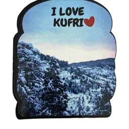 numeroastro I Love Kufri' Printed MDF Fridge Magnet image 3
