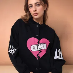 Stylecast X Hersheinbox Printed Pure Cotton Varsity Jacket-picture-46