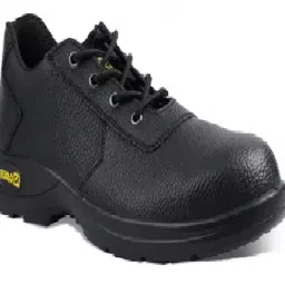 Eurock Steel Toe Safety Shoes Low Ankle PU Sole Black Full Grain Leather Size UK 11, Oxford image 1