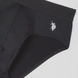 U.S. Polo Assn. Black Regular Fit Briefs image 4