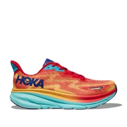 Hoka Women's W CLIFTON 9 Cerise & Cloudless Running Shoes-image-26