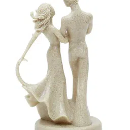 Tayhaa Ceramic Dreamy Strolling Couple Figurine With Candle & Teddy - Set of 3 image 5