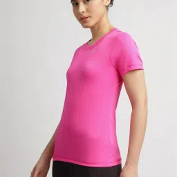 Reebok Pink Regular Fit Sports T-Shirt image 3