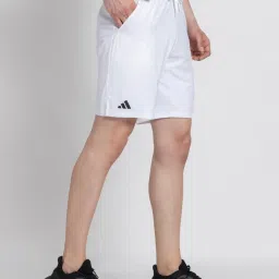 Adidas White Regular Fit Sports Shorts image 3