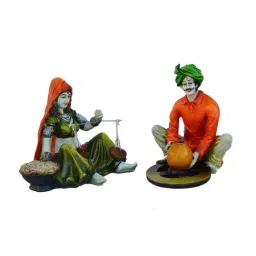 eCraftIndia Combo of Rajasthani Craftsmen and Lady Statue-picture-35