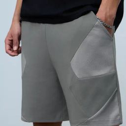 The Souled Store Grey Cotton Regular Fit Shorts-picture-48