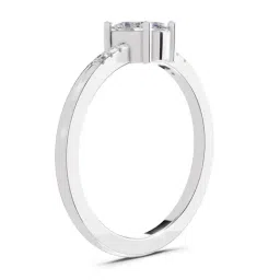 Sparkles 14K (585) White Gold Lab Grown Diamond 1.03 Ct Lumora Promise Ring image 3