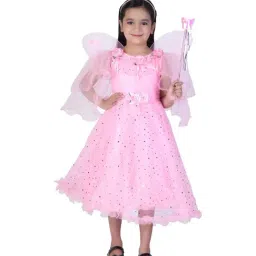 Ahhaaaa Kids Pink Cotton Applique Dress-image-19