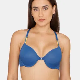 Zivame Blue Under-wired Padded T-Shirt Bra-picture-15