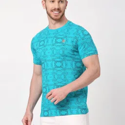 Being Human Green Regular Fit Printed T-Shirt image 3