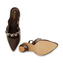 Code by Lifestyle Women's Brown Sling Back Sandals image 3