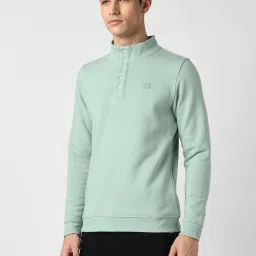Peter England Green Regular Fit Sweatshirt image 3
