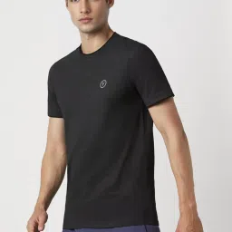 Van Heusen Black Slim Fit T-Shirt image 3