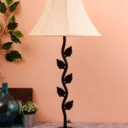 Devansh Off-White Solid Traditional Bedside Standard Lamp image 2