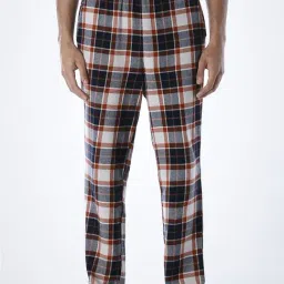 Jack & Jones Red Cotton Relaxed Fit Checks Nightwear Pyjamas-picture-32