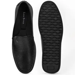 Louis Stitch Men's Black Loafers image 3
