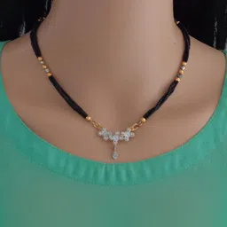 Ramdev Art Fashion Jwellery Brass Gold Plated Mangalsutra image 1