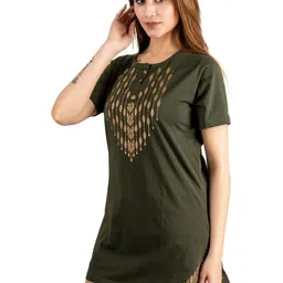 URBE-URBAN EVOLUTION Women Printed Ethnic T-shirt-picture-25