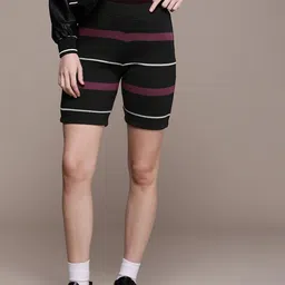 Roadster Women Striped Shorts-picture-15
