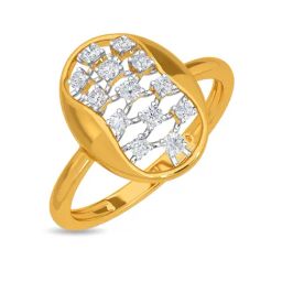 Kisna Diamond & Gold Jewellery Quinn 14k (585) Diamond & Gold Ring For Women-picture-41