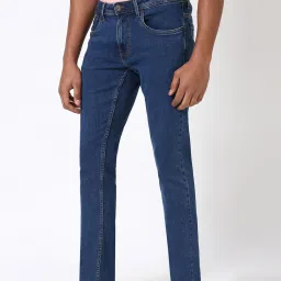 Peter England Blue Cotton Slim Fit Jeans image 3