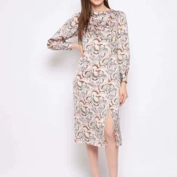 Madame Peach Regular Fit Printed Dress-picture-5