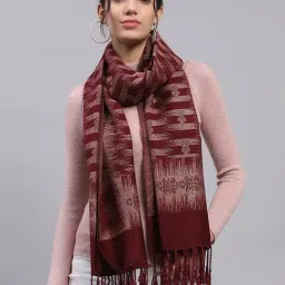Monte Carlo Wine Printed Stole-picture-26