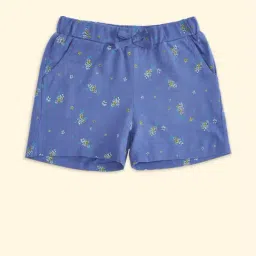 Pantaloons Junior Navy Cotton Floral Print Shorts-image-84