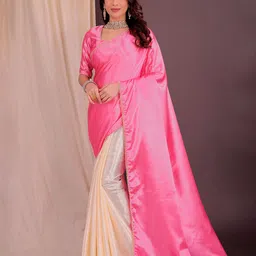 KALINI Pink Satin Embellished Sarees-picture-11