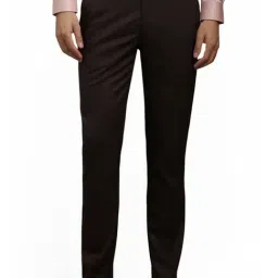 Louis Philippe Brown Slim Fit Trousers-picture-29
