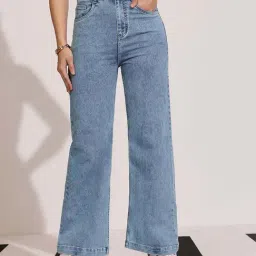 Dolce Crudo Blue Flared Fit Jeans-picture-28