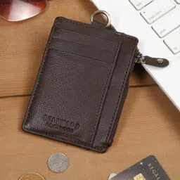 Teakwood Leathers Brown Leather Card Holder-picture-23