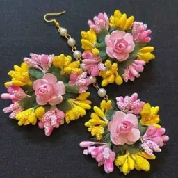 Ringzinnie Beaded Flower Jewellery Set image 1