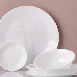 Corelle Asia Frost White Vitrelle Glass Dinner Set - Pack of 9-picture-10