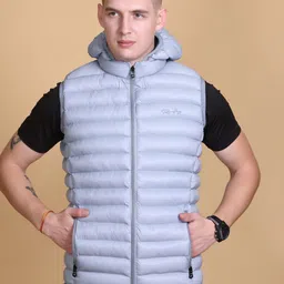 Roadking Men Striped Polyester Lightweight Longline Puffer Jacket-picture-10