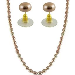 Sri Jagdamba Pearls Golden Alloy Necklace Set-picture-39