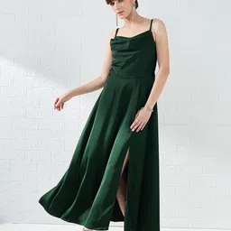 Latin Quarters Cowl Neck A-Line Maxi Dress-picture-23