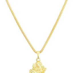 Ekaant Unisex Stainless Steel Goddess Durga Shaped Pendant With Chain image 3