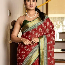 Anouk Rustic Ethnic Motifs Bagh Saree image 2