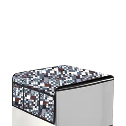 The Furnishing Tree Grey Plastic Refrigerator Cover image 4