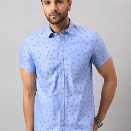 THE BEETEL HOUSE Floral Printed Spread Collar Cotton Shirt-picture-27