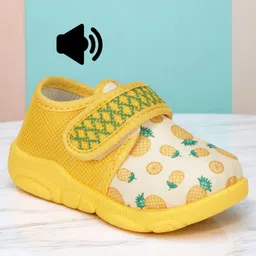 Lil Lollipop Lemon & Pineapple Designed Musical Shoes - Mustard-image-92