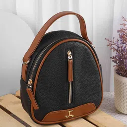 Mochi Half Moon Sling Bag with Cut Work image 1