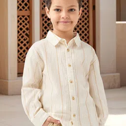Juniors by Babyshop Boys Opaque Striped Casual Shirt-picture-42