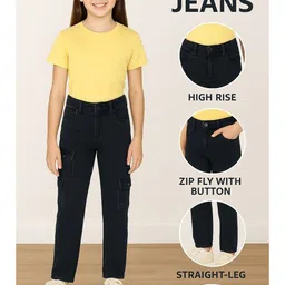 BAESD Girls Regular Fit Mid-Rise Jeans image 2