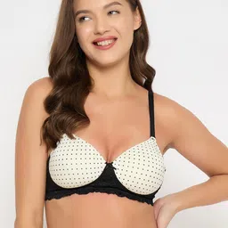 Clovia Polka Dots Full Coverage Lightly Padded Bra-picture-20